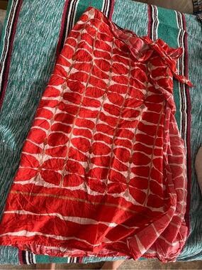 Vix Paula Hermanny Patterned Wrap Skirt Cover Up